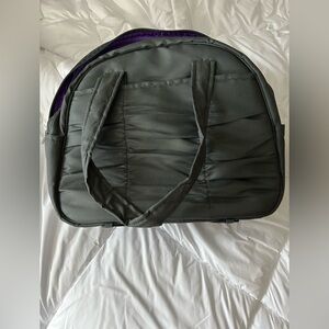 Stylish Gray and Purple yoga bag by 
Giam